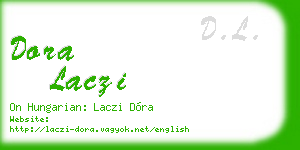 dora laczi business card
